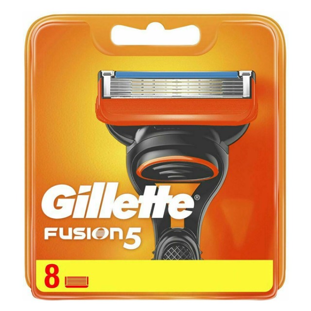 Gillette Fusion5 Ανταλλακτικές Κεφαλές Ξυρίσματος 8 Τεμάχια