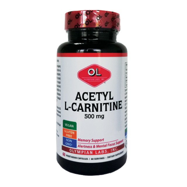 Olympian Labs Acetyl L Carnitine 500mg Συμπλήρωμα για την Αντιγήρανση …