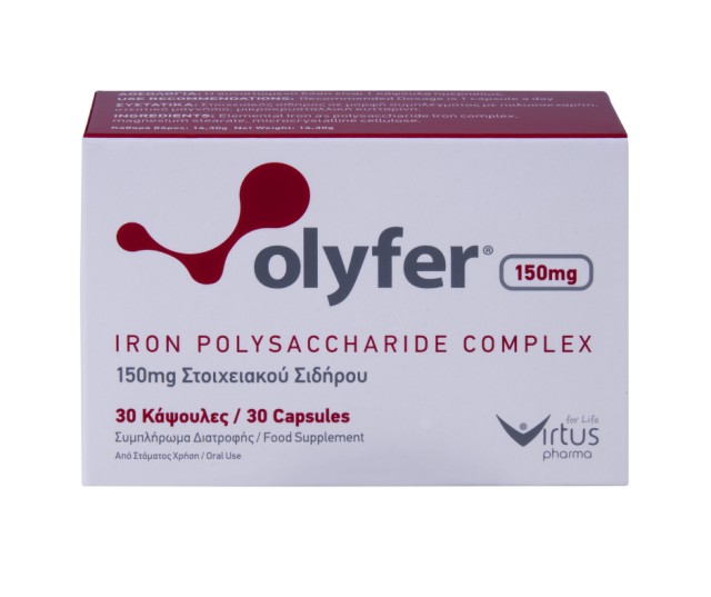 Virtus Pharma Olyfer Iron Polysaccharide Complex Σύμπλεγμα Σιδήρου Πολ …