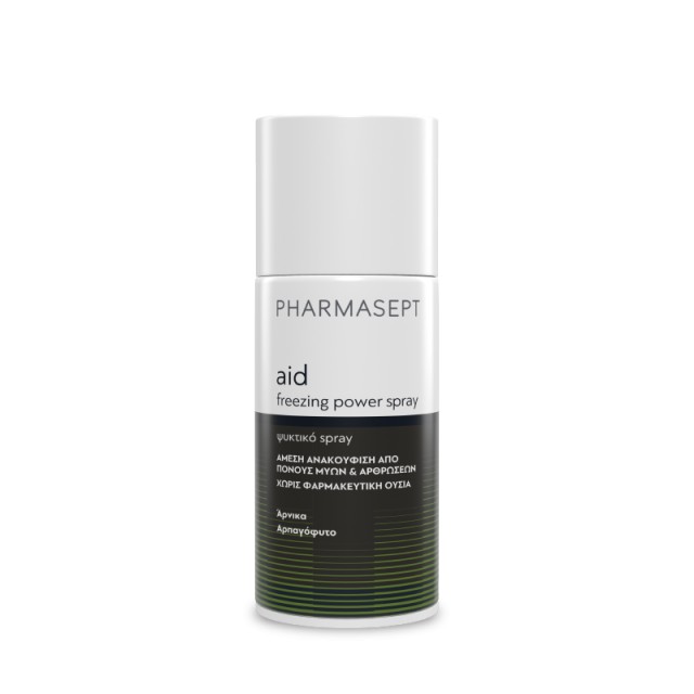 Pharmasept Aid Freezing Power Ψυκτικό Spray Ανακούφισης από Πόνους Μυώ &hellip;