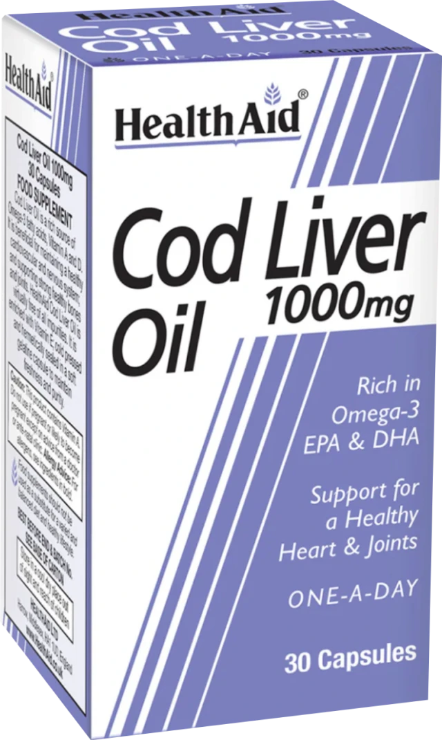 Health Aid Cod Liver Oil 1000mg Vegetarian Dietary Supplement with … Health Aid Cod Liver Oil 1000mg Vegetarian Dietary Supplement with …