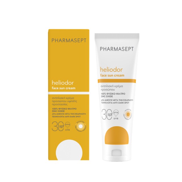Pharmasept Heliodor Face Sun Cream SPF30 με Φυσικό Αντηλιακό Φίλτρο Αν … Pharmasept Heliodor Face Sun Cream SPF30 με Φυσικό Αντηλιακό Φίλτρο Αν …