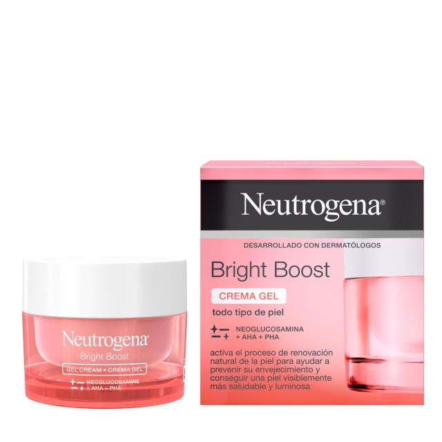 Neutrogena® Bright Boost Κρέμα Gel Προσώπου Αντιγήρανσης και Λάμψης για όλους τους Τύπους Επιδερμίδας 50ml