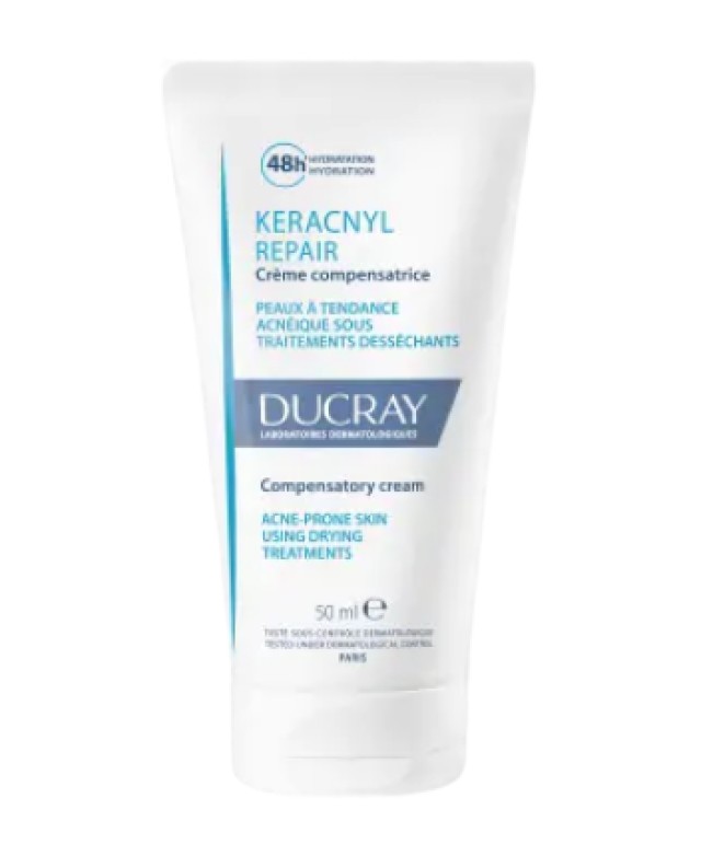Ducray Keracnyl Repair Κρέμα Προσώπου για Δέρμα με Τάση Ακμής - Επανόρθωση & Καταπράϋνση 50ml