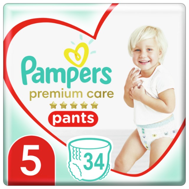 Pampers Premium Care Pants Μέγεθος 5 [11-17kg] 34 Πάνες - Βρακάκι