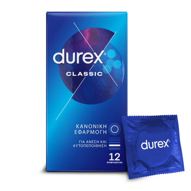 Durex Προφυλακτικά Ευκολοφόρετα Classic 12 Τεμάχια