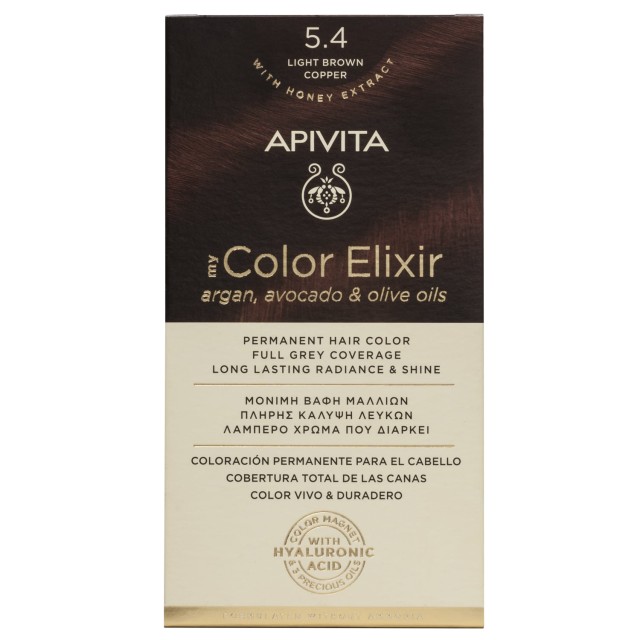 Apivita My Color Elixir No5.4 Καστανό Ανοιχτό - Χάλκινο Κρέμα Βαφή Σε … Apivita My Color Elixir No5.4 Καστανό Ανοιχτό - Χάλκινο Κρέμα Βαφή Σε …