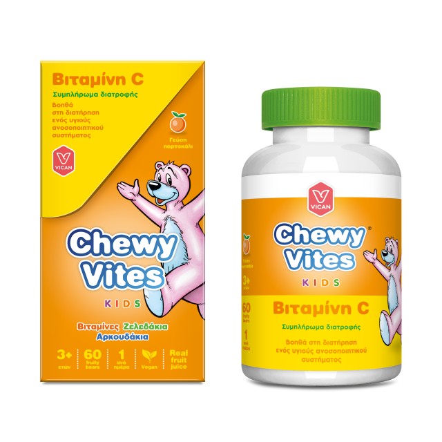 Vican Chewy Vites Kids Βιταμίνη C για Παιδιά 60 Ζελεδάκια Αρκουδάκια