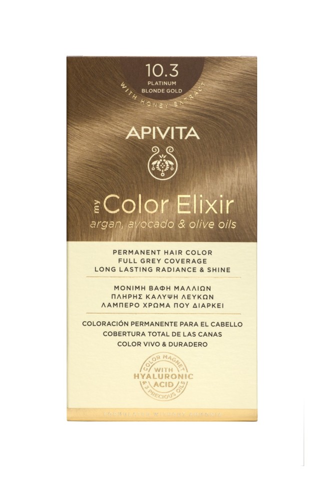 Apivita My Color Elixir No10.3 Κατάξανθο Χρυσό Κρέμα Βαφή Σε Σωληνάριο …