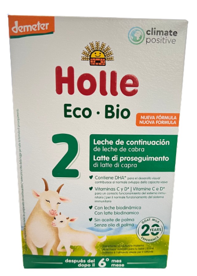 Holle Eco BIO 2 Βιολογικό Κατσικίσιο Γάλα με DHA για 6m+ 400gr
