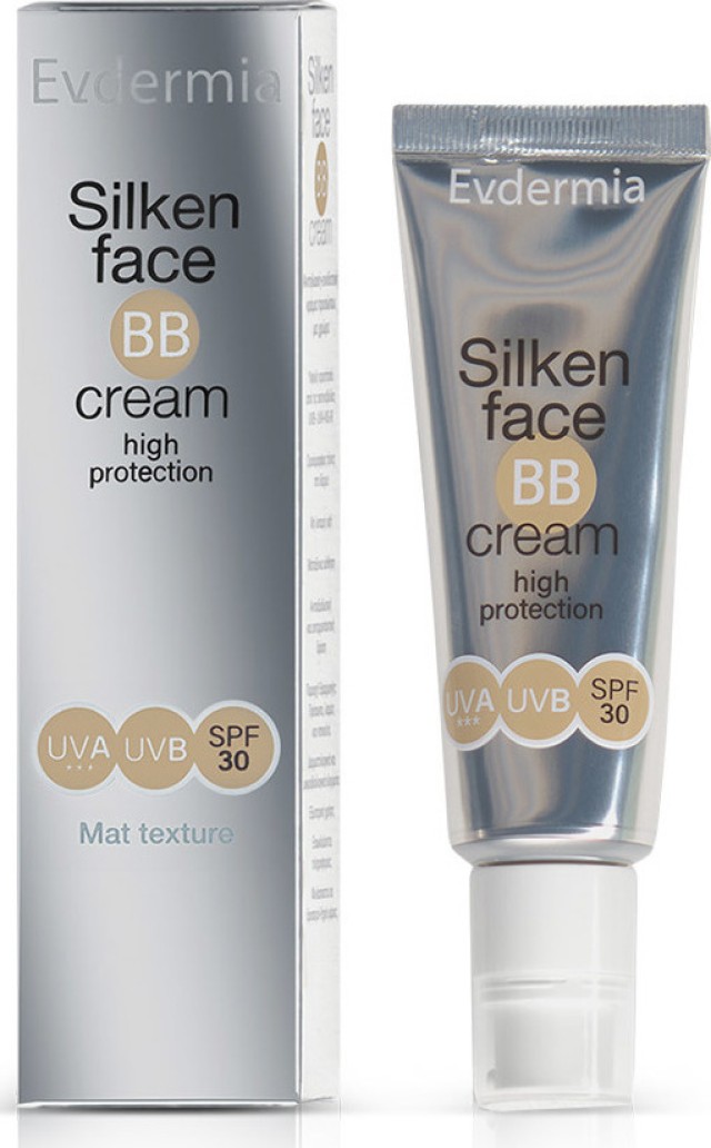 Evdermia Silken Face BB Cream Αντηλιακή Κρέμα Προσώπου με Χρώμα SPF30 50ml