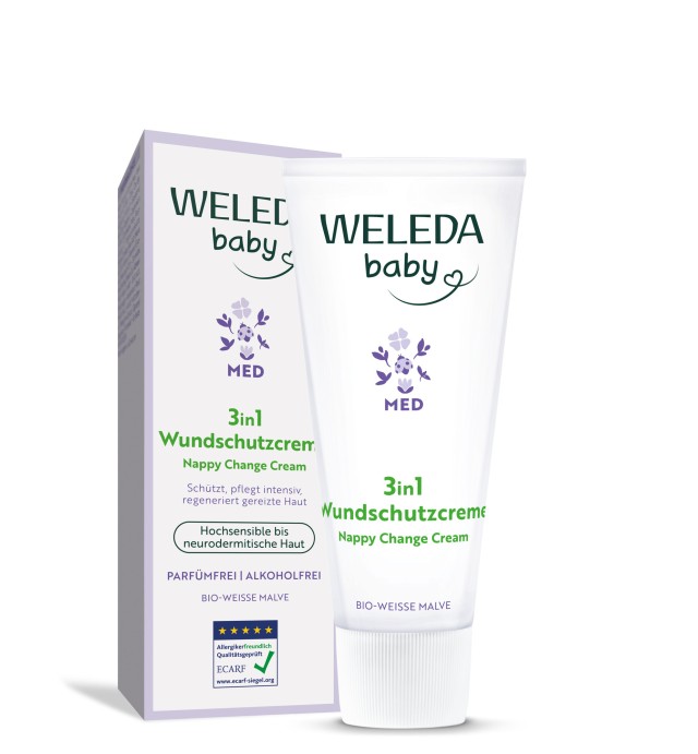 Weleda Baby MED Nappy Change Cream 3 σε 1 Κρέμα Αλλαγής Πάνας Μολόχα 5 … Weleda Baby MED Nappy Change Cream 3 σε 1 Κρέμα Αλλαγής Πάνας Μολόχα 5 …