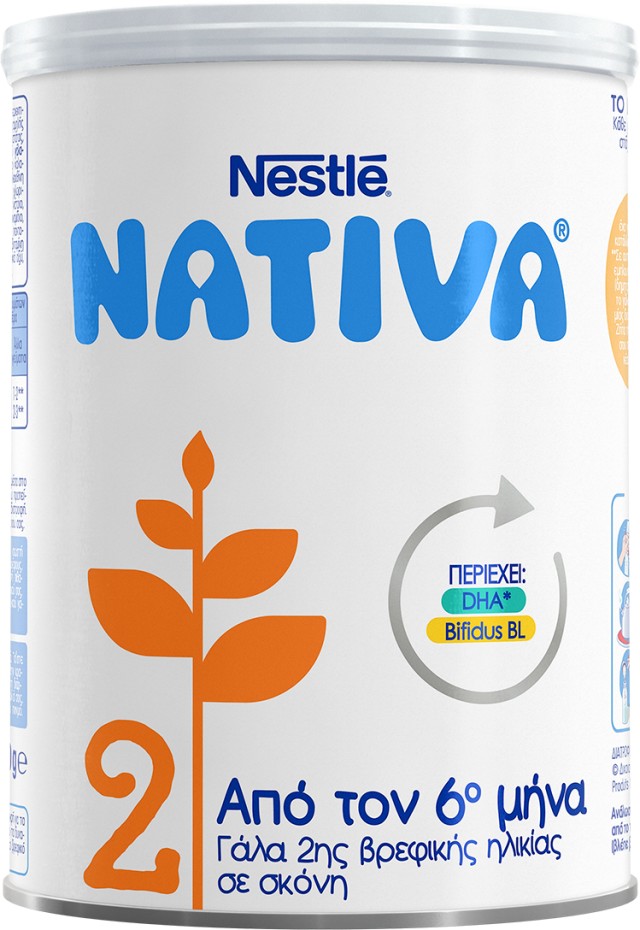 Nestle Nativa 2 Γάλα 2ης Βρεφικής Ηλικίας σε Σκόνη από τον 6ο Mήνα 400gr