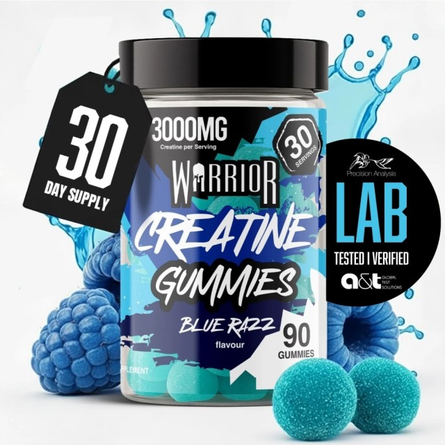 Warrior Creatine Κρεατίνη Ζελεδάκια με Γεύση Blue Razz, 90 Ζελεδάκια Warrior Creatine Κρεατίνη Ζελεδάκια με Γεύση Blue Razz, 90 Ζελεδάκια