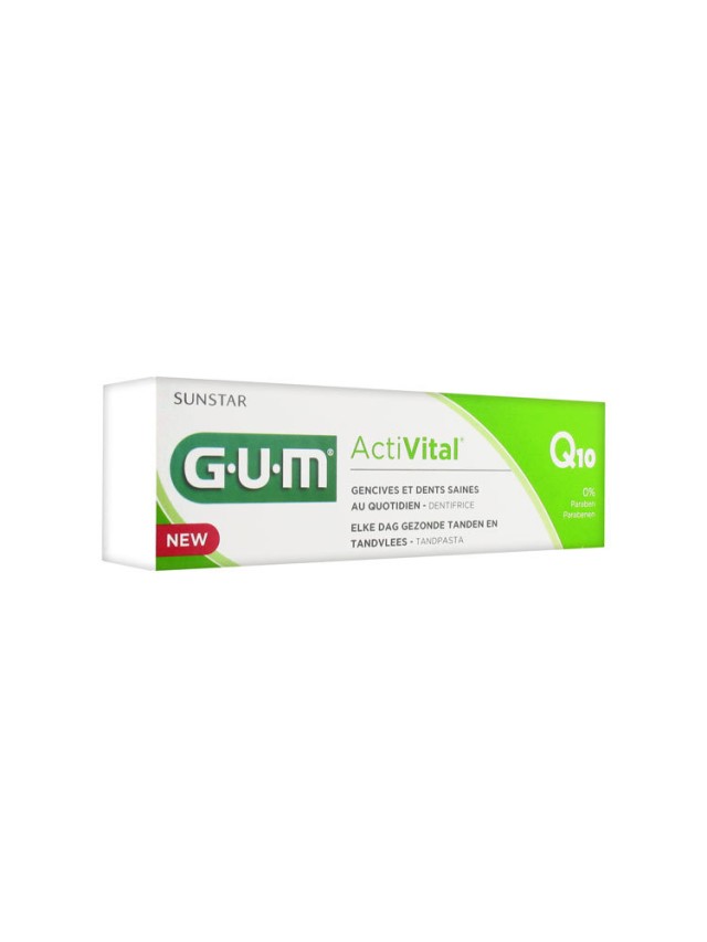Gum 6050 Activital Q10 Toothgel Οδοντόκρεμα για την Καθημερινή Προστασία των Ούλων, 75ml