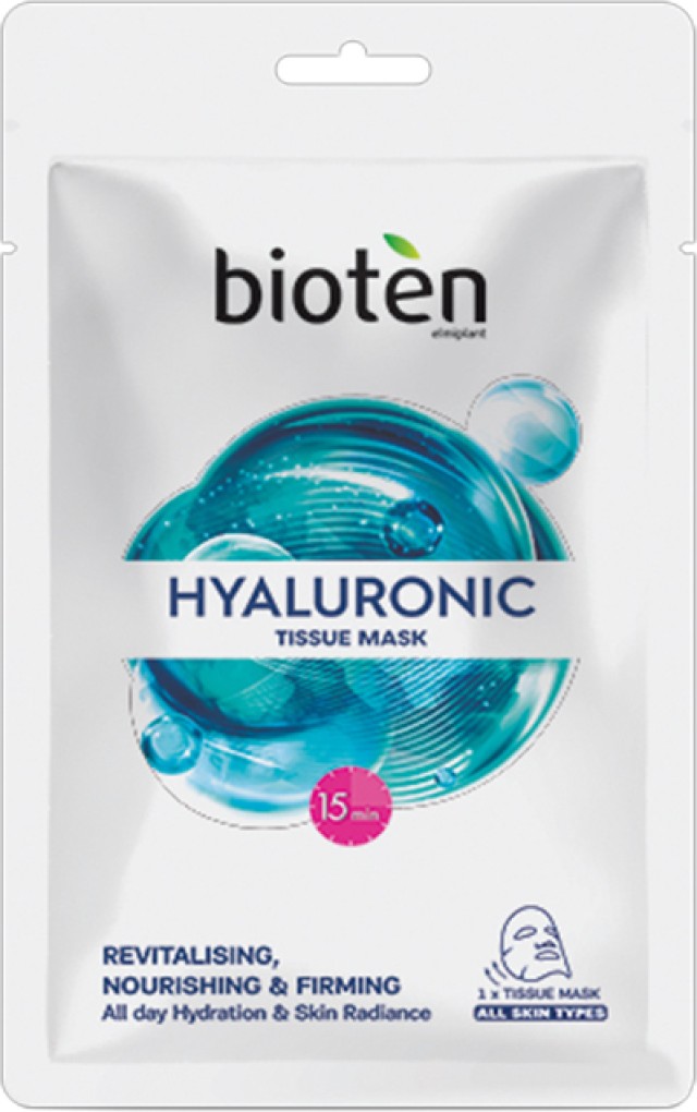 Bioten Tissue Mask Hyaluronic Υφασμάτινη Μάσκα Προσώπου με Υαλουρονικό Οξύ 20ml