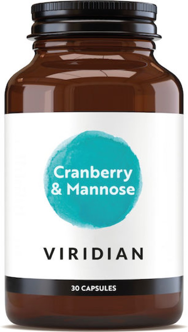 Viridian Cranberry & Mannose για το Ουροποιητικό Σύστημα 30 Κάψουλες