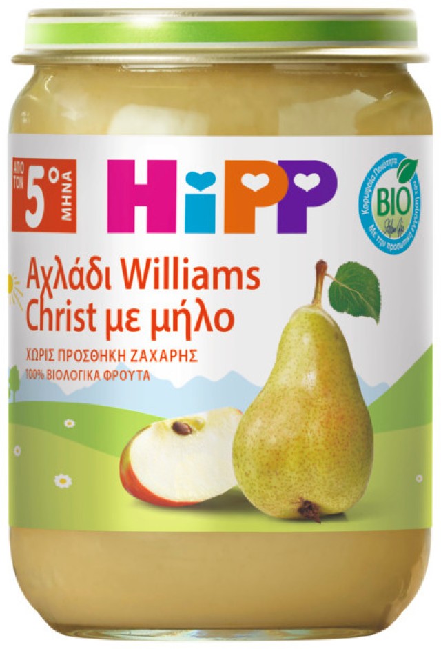 HiPP BIO Βιολογικό Παρασκεύασμα Φρούτων Αχλάδι Williams Christ με &hellip;