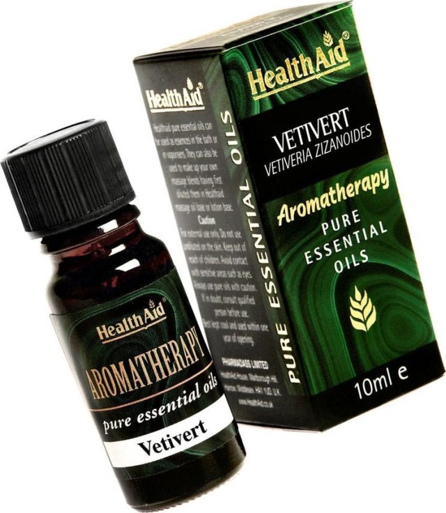 Health Aid Aromatherapy Vetivert Oil Αιθέριο Έλαιο  10ml