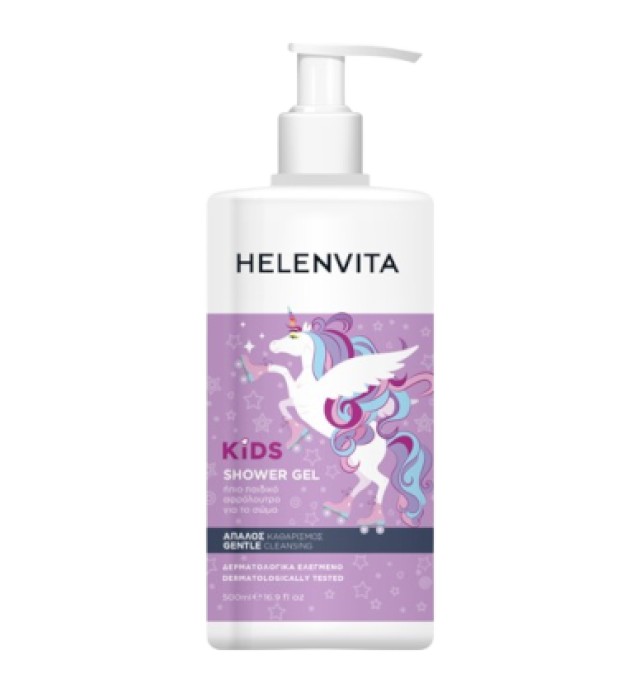 Helenvita Kids Shower Gel Unicorn Ήπιο Παιδικό Αφρόλουτρο Σώματος για Κορίτσια 500ml