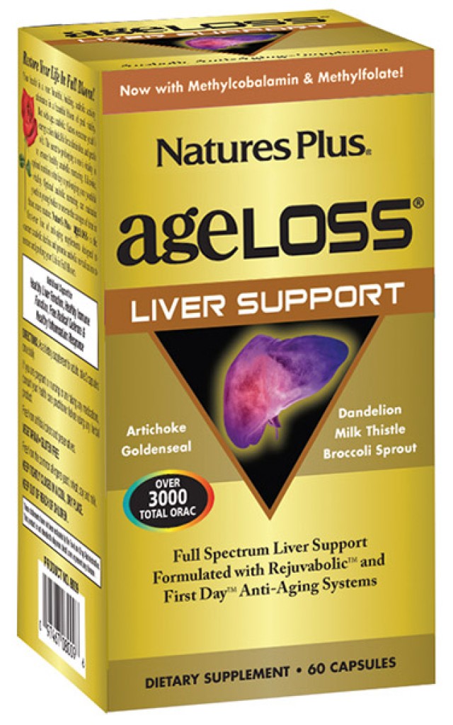 Natures Plus AgeLOSS Liver Support, 90 Κάψουλες
