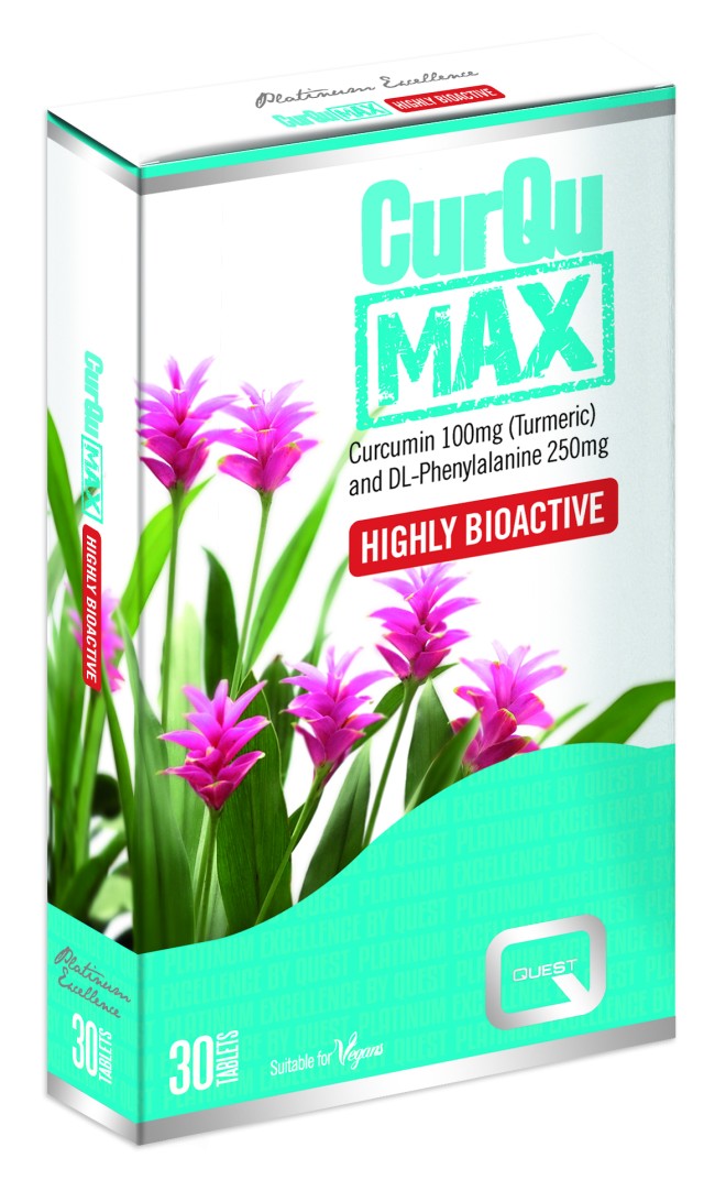Quest Curqumax Συμπλήρωμα Διατροφής με Κουρκουμά 30 Ταμπλέτες