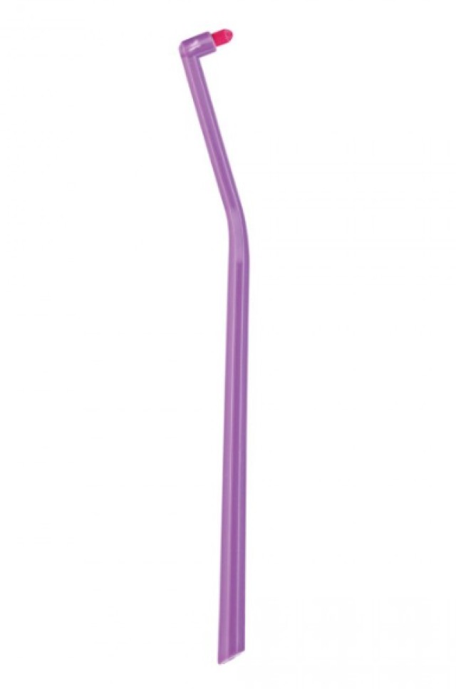 Curaprox CS 1006 Single Οδοντόβουρτσα Μονοθύσανη Μωβ με Ροζ Ίνες 1 Τεμάχιο