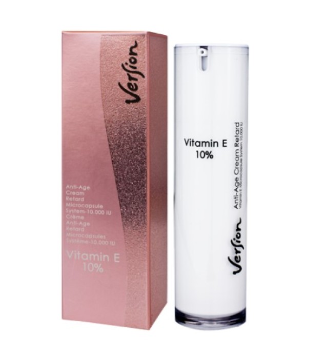 Version Vitamin E 10% Face Cream Pump Αντιγηραντική Κρέμα 50ml