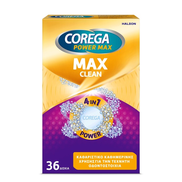Corega Max Clean Καθαριστικά Δισκία για Τεχνητές Οδοντοστοιχίες με Περ … Corega Max Clean Καθαριστικά Δισκία για Τεχνητές Οδοντοστοιχίες με Περ …