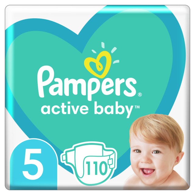 Pampers Active Baby Μέγεθος 5 [11-16kg] 110 Πάνες