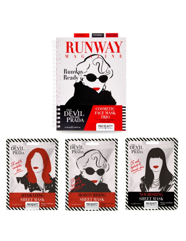 Mad Beauty Devil Wears Prada Cosmetic Μάσκα προσώπου Trio, 3τμχ Mad Beauty Devil Wears Prada Cosmetic Μάσκα προσώπου Trio, 3τμχ