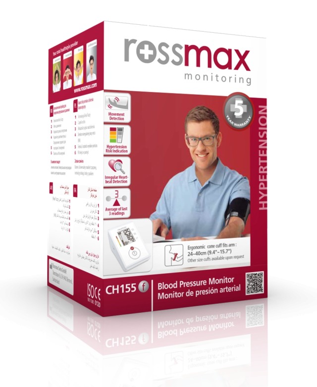 Rossmax Αυτόματο Ψηφιακό Πιεσόμετρο Μπράτσου [CH155F]