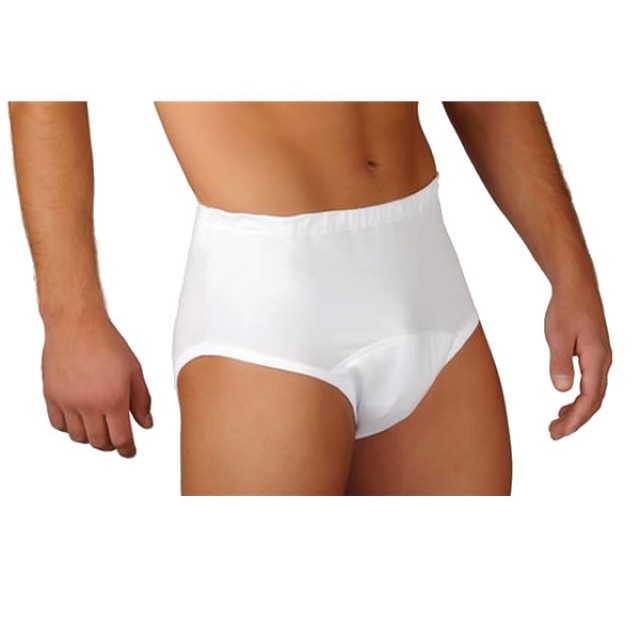 Caretex BRIEF Ανδρικό Εσώρουχο Ακράτειας Πλενόμενο Λευκό Μέγεθος:3XLarge