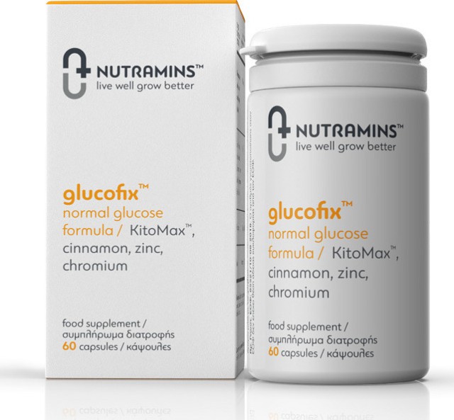 Nutramins Glucofix Συμπλήρωμα για την Ρύθμιση της Γλυκόζης 60 Κάψουλες