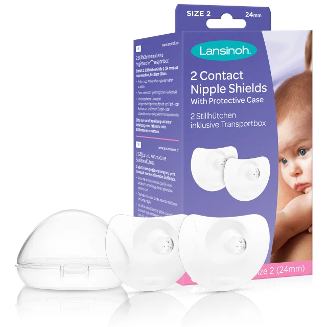 Lansinoh Nipple Shields Silicone False Nuts 2 Pieces x 24mm