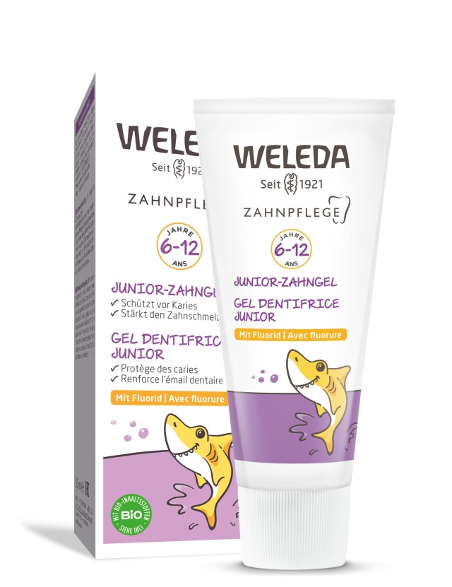 Weleda Junior Dental Gel Παιδική Οδοντόκρεμα με Φθόριο 1450ppm για 6-1 …