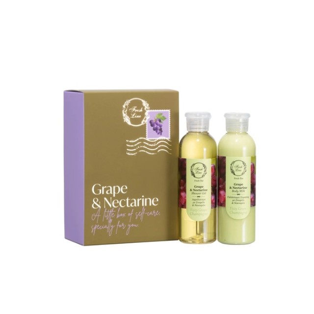Fresh Line Xmas PROMO Grape & Nectarine Αφρόλουτρο 200ml & Γαλάκτωμα … Fresh Line Xmas PROMO Grape & Nectarine Αφρόλουτρο 200ml & Γαλάκτωμα …