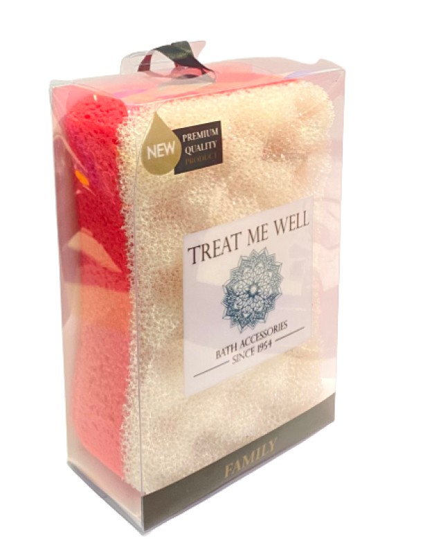 Treat Me Well Family Bath & Shower Sponge 2 in 1 Σφουγγάρι Massage και &hellip;