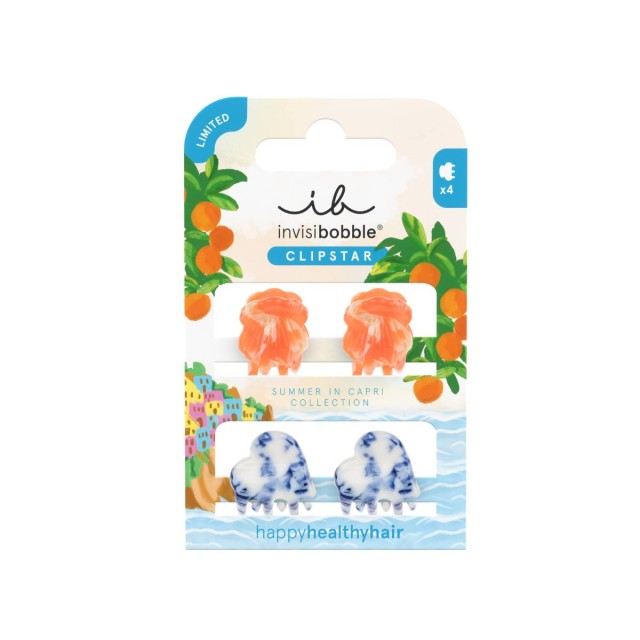 Invisibobble Clipstar Set Sic Mediterranean Mini Κλάμερ 4 Τεμάχια Invisibobble Clipstar Set Sic Mediterranean Mini Κλάμερ 4 Τεμάχια