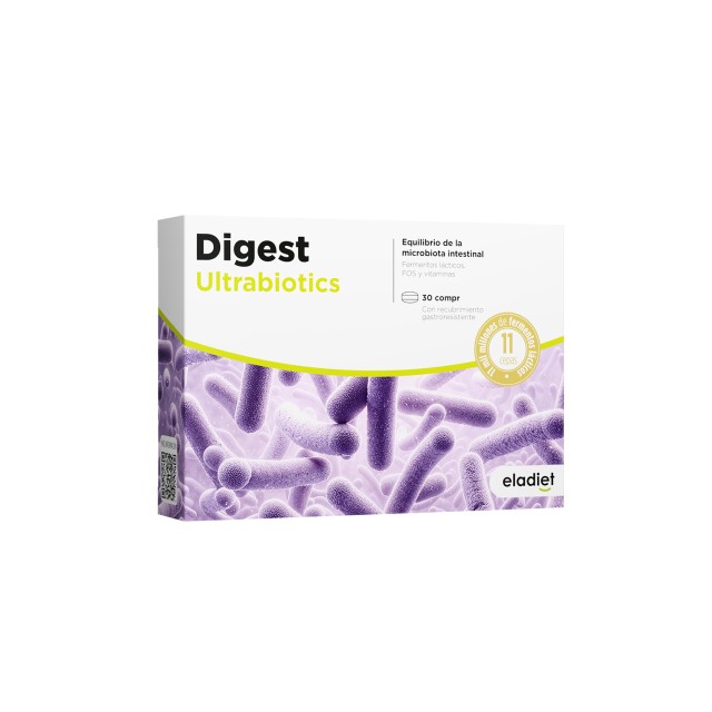 Eladiet Digest UltraBiotics Συμπλήρωμα Διατροφής για την Σωστή Λειτουρ …