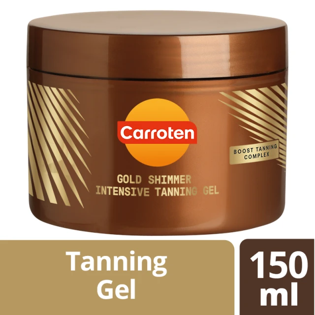 Carroten Gold Shimmer Intensive Tanning Iridescent Gel with Shimmering Pearls …