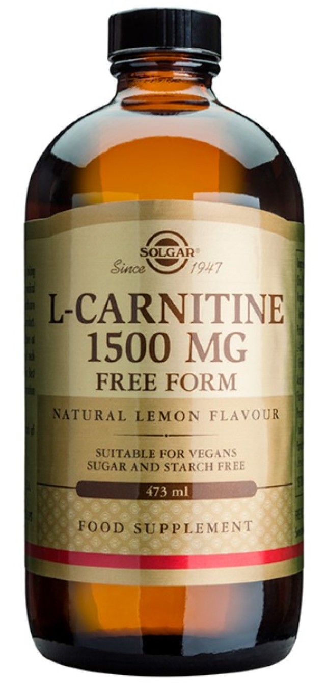 Solgar L-Carnitine Liquid 1500mg Carnitine Dietary Supplement for Liquid Metabolism 473ml