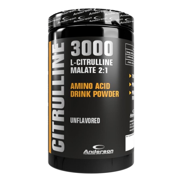 Anderson L-Citrulline 3000 Unflavoured Συμπλήρωμα Διατροφής Αμινοξύ γι &hellip;