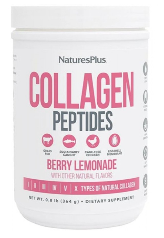 Natures Plus Collagen Peptides Berry Lemonade Συμπλήρωμα Διατροφής με … Natures Plus Collagen Peptides Berry Lemonade Συμπλήρωμα Διατροφής με …