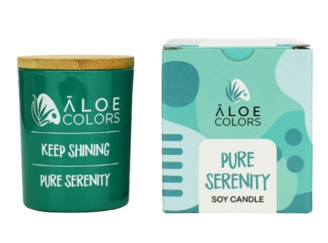 Aloe Colors Scented Soy Candle Pure Serenity Κερί Χώρου Σόγιας με Άρωμ …