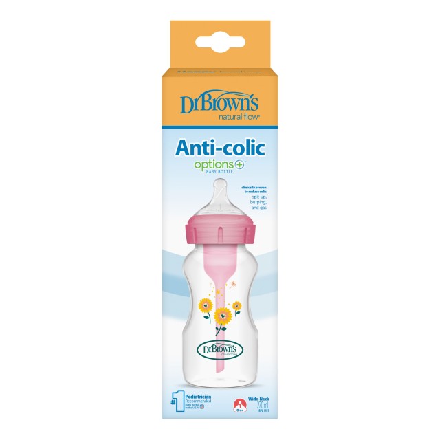Dr. Browns Options Anti Colic Bottle Wide Neck Pink Πλαστικό Μπιμπερό … Dr. Browns Options Anti Colic Bottle Wide Neck Pink Πλαστικό Μπιμπερό …