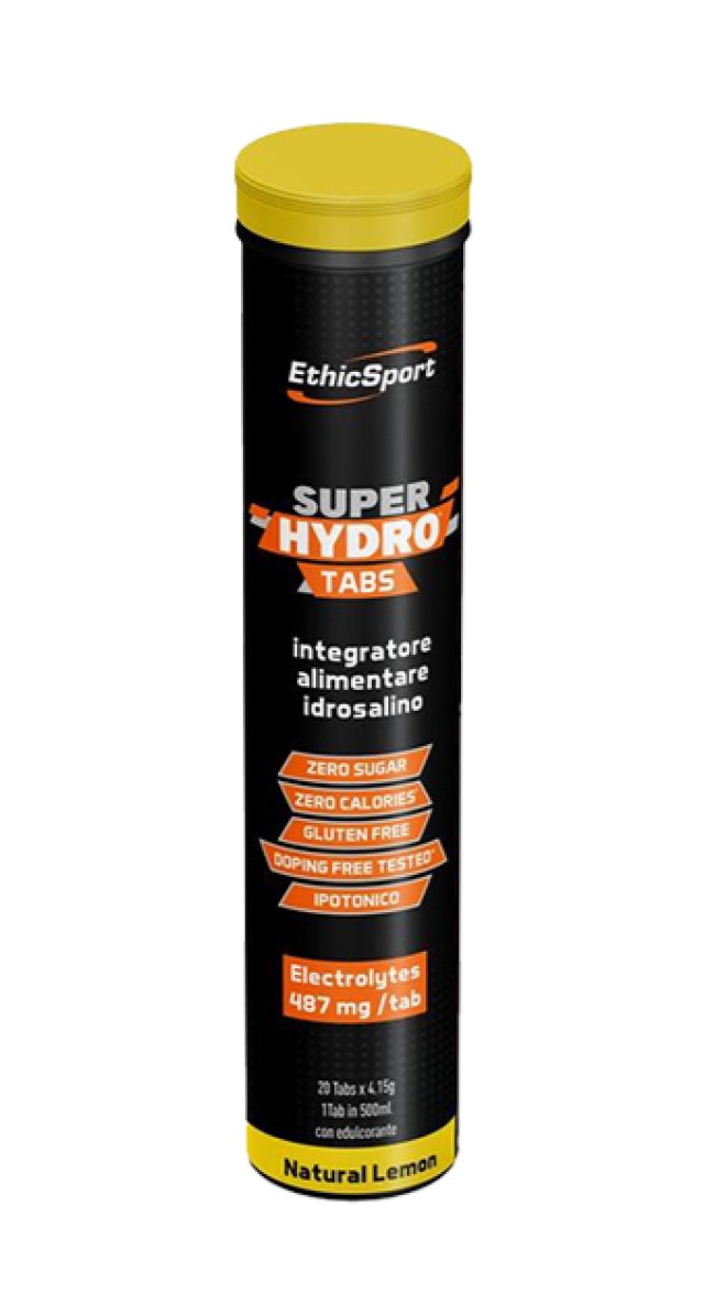 EthicSport Super Hydro Tabs Lemon Ηλεκτρολύτη για Άμεση Ενυδάτωση Λεμό &hellip;