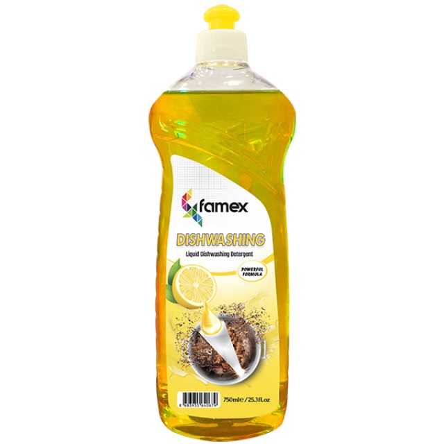 Famex Υγρό Πιάτων με Άρωμα Λεμόνι 750ml Famex Υγρό Πιάτων με Άρωμα Λεμόνι 750ml