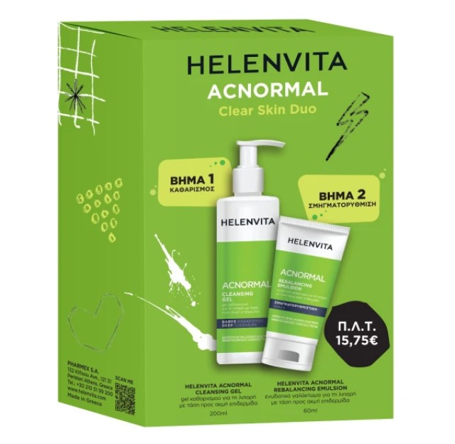Helenvita PROMO Acnormal Clear Skin Duo με Acnormal Καθαριστικό Τζελ, … Helenvita PROMO Acnormal Clear Skin Duo με Acnormal Καθαριστικό Τζελ, …