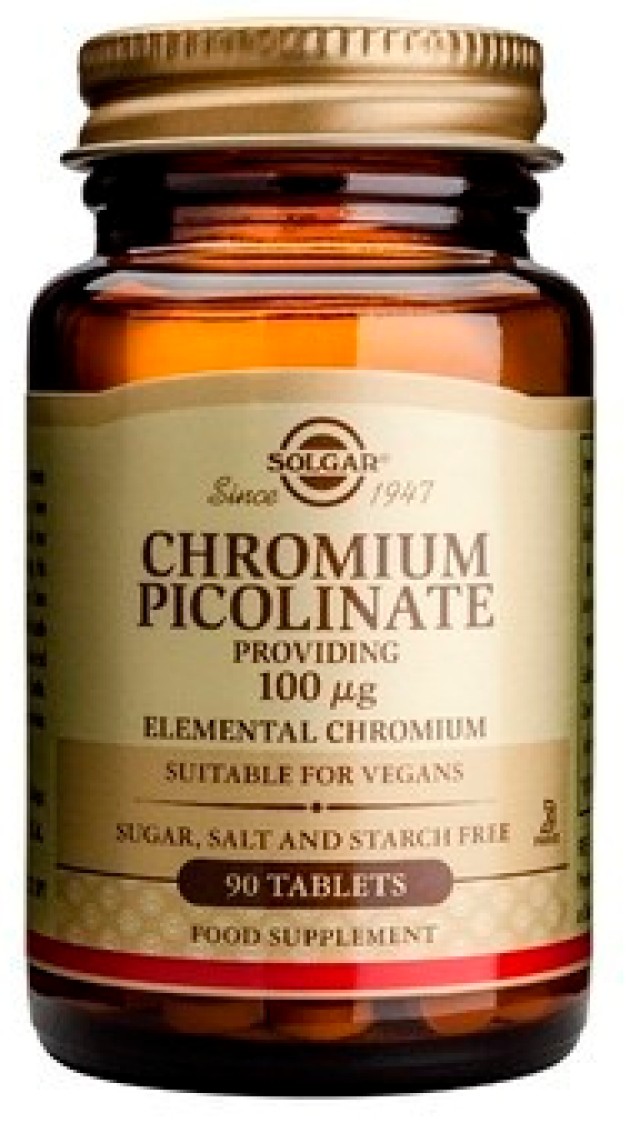 Solgar Chromium Picolinate 100mcg Συμπλήρωμα Διατροφής για τον Έλεγχο …